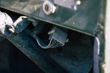 Kıbrıs Rum Kesimi 3 Haziran 2020 'de Kıbrıs Rum Kesimi' nin Limasol adasında park halindeki bir Amerikan ordusu jipinin görüntüsü