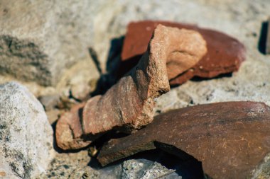 Kıbrıs Rum Kesimi 4 Haziran 2020 'de, Kıbrıs adasındaki Afrodit adasına adanmış büyük bir yer olan Amathous tapınağının arkeolojik kalıntılarına baktı