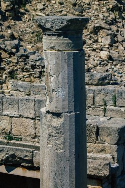 Kıbrıs Rum Kesimi 4 Haziran 2020 'de, Kıbrıs adasındaki Afrodit adasına adanmış büyük bir yer olan Amathous tapınağının arkeolojik kalıntılarına baktı