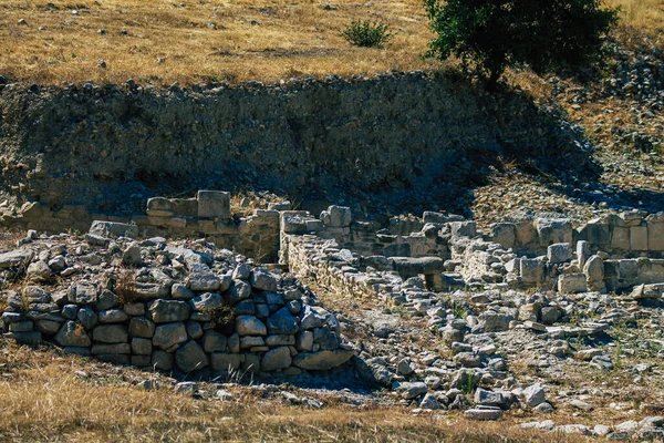 Limassol Cypern Juni 2020 Udsigt Arkæologiske Rester Templet Amathous Stor - Stock-foto