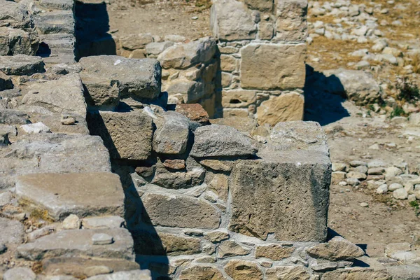 Limassol Cyprus June 2020 View Archaeological Remains Temple Amathous Great — Stock Photo, Image