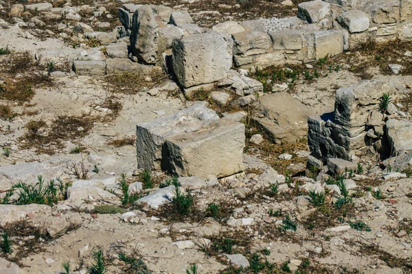 Limassol Kypr Června 2020 Pohled Archeologické Pozůstatky Chrámu Amathous Velkého — Stock fotografie