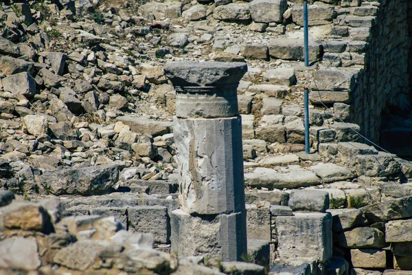 Limassol Chypre Juin 2020 Vue Des Vestiges Archéologiques Temple Amathous — Photo