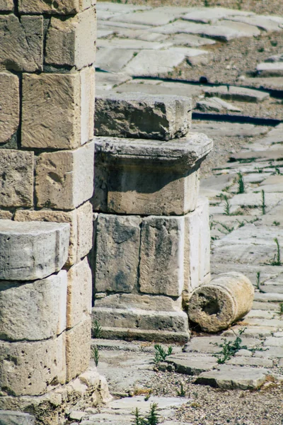 Limassol Cyprus June 2020 View Archaeological Remains Temple Amathous Great — Stock Photo, Image