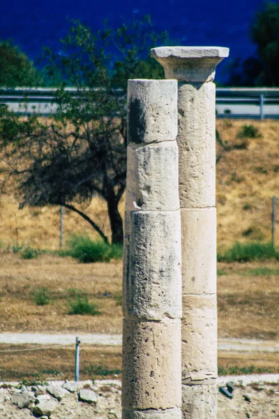 Limassol Chipre Junio 2020 Vista Los Restos Arqueológicos Del Templo —  Fotos de Stock