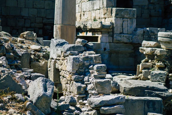 Лімасол Кіпр Червня 2020 Вид Археологічні Залишки Храму Аматус Великого — стокове фото
