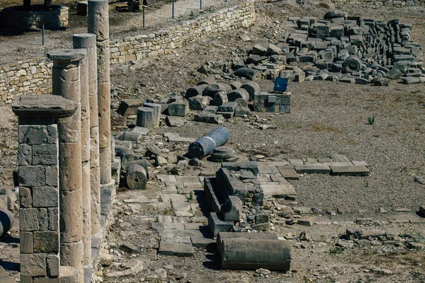 Limassol Cipro Giugno 2020 Veduta Dei Resti Archeologici Del Tempio — Foto Stock