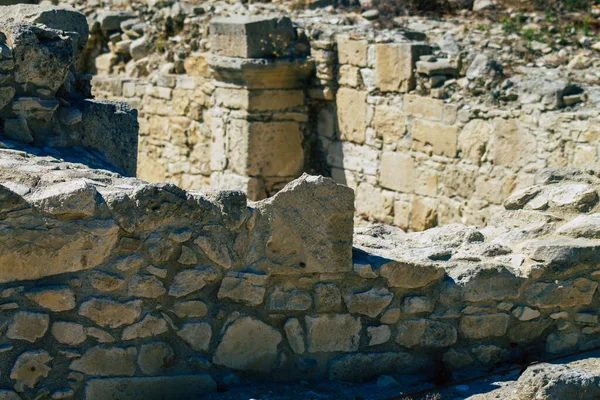 2020年6月4日塞浦路斯利马索尔 Limassol Cyprus 阿玛索斯神庙的考古遗址视图 这是一座献给塞浦路斯岛上阿佛洛狄忒的伟大遗址 — 图库照片