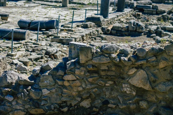 Limassol Cipro Giugno 2020 Veduta Dei Resti Archeologici Del Tempio — Foto Stock