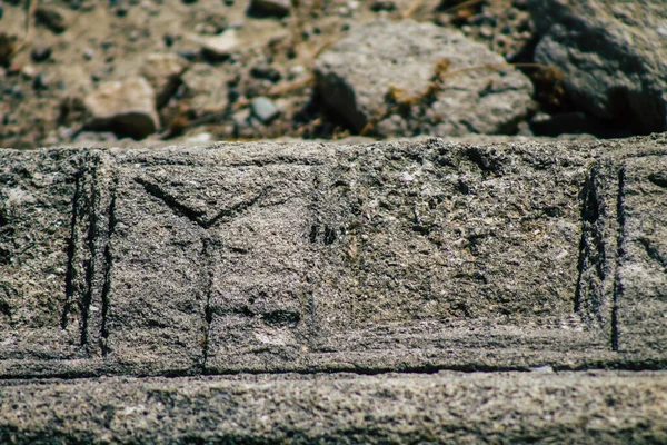 Limassol Cyprus June 2020 View Archaeological Remains Temple Amathous Great — Stock Photo, Image