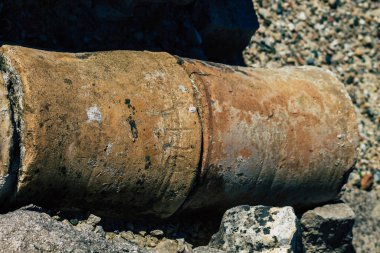 Kıbrıs Rum Kesimi 4 Haziran 2020 'de, Kıbrıs adasındaki Afrodit adasına adanmış büyük bir yer olan Amathous tapınağının arkeolojik kalıntılarına baktı