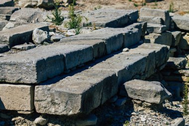 Kıbrıs Rum Kesimi 4 Haziran 2020 'de, Kıbrıs adasındaki Afrodit adasına adanmış büyük bir yer olan Amathous tapınağının arkeolojik kalıntılarına baktı