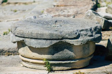 Kıbrıs Rum Kesimi 4 Haziran 2020 'de, Kıbrıs adasındaki Afrodit adasına adanmış büyük bir yer olan Amathous tapınağının arkeolojik kalıntılarına baktı