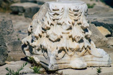 Kıbrıs Rum Kesimi 4 Haziran 2020 'de, Kıbrıs adasındaki Afrodit adasına adanmış büyük bir yer olan Amathous tapınağının arkeolojik kalıntılarına baktı