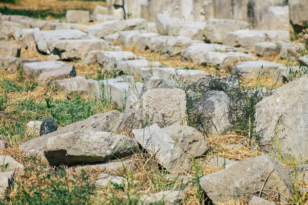 Limassol Cyprus June 2020 View Archaeological Remains Temple Amathous Great — Stock Photo, Image