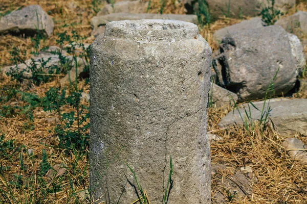 Limassol Kypr Června 2020 Pohled Archeologické Pozůstatky Chrámu Amathous Velkého — Stock fotografie