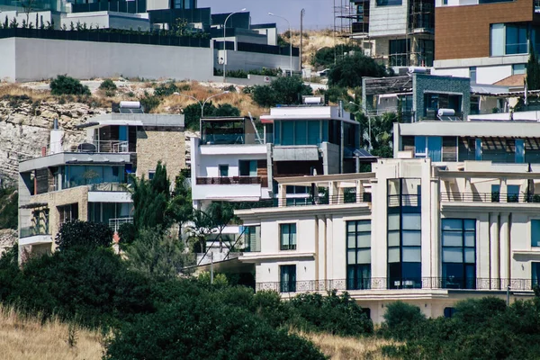 Limassol Cyprus June 2020 View Facade Modern Building Located Coastal — Stock Photo, Image