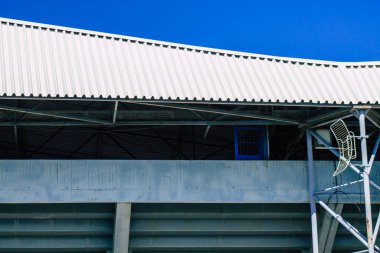 Limasol Kıbrıs Rum Kesimi 11 Haziran 2020 'de Kıbrıs Rum Kesimi' nin Limasol kentindeki futbol stadyumunun dış görüntüsü