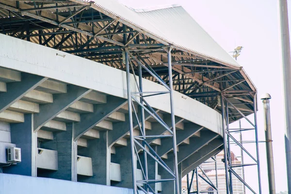 Limassol Ciprus Június 2020 Kilátás Külső Labdarúgó Stadion Város Limassol — Stock Fotó