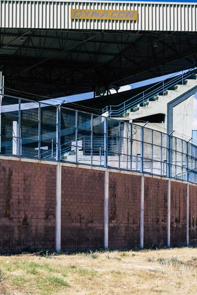 Limassol Chipre Junho 2020 Vista Exterior Estádio Futebol Cidade Limassol — Fotografia de Stock