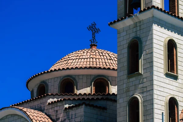 Limassol Zypern Juni 2020 Blick Auf Eine Orthodoxe Kirche Der — Stockfoto