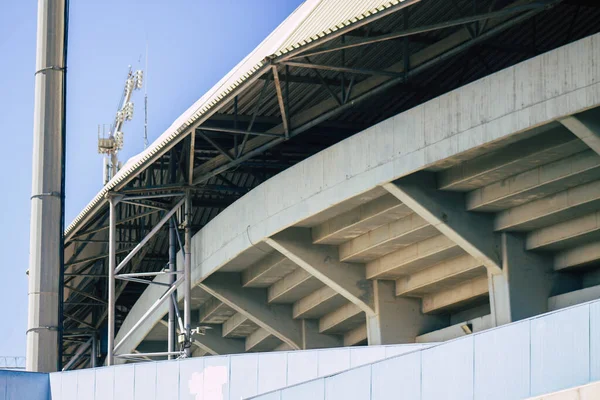 Limassol Kypr Června 2020 Pohled Exteriér Fotbalového Stadionu Městě Limassol — Stock fotografie