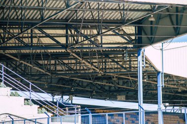 Limasol Kıbrıs Rum Kesimi 11 Haziran 2020 'de Kıbrıs Rum Kesimi' nin Limasol kentindeki futbol stadyumunun dış görüntüsü