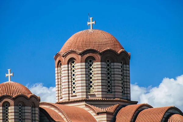 Limassol Chipre Junho 2020 Vista Uma Igreja Ortodoxa Cidade Limassol — Fotografia de Stock