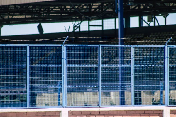 Limassol Cyprus Juni 2020 Zicht Buitenkant Van Het Voetbalstadion Stad — Stockfoto