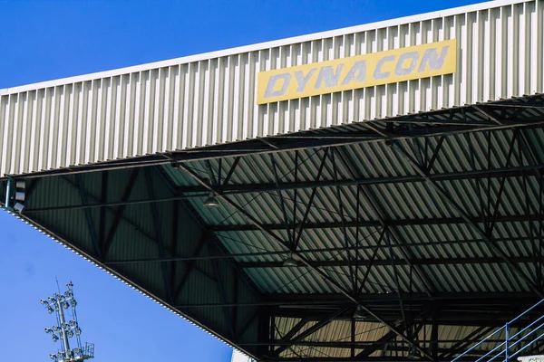 Limassol Chipre Junho 2020 Vista Exterior Estádio Futebol Cidade Limassol — Fotografia de Stock