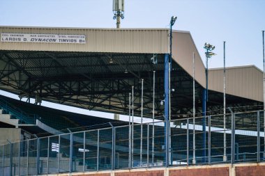 Limasol Kıbrıs Rum Kesimi 11 Haziran 2020 'de Kıbrıs Rum Kesimi' nin Limasol kentindeki futbol stadyumunun dış görüntüsü