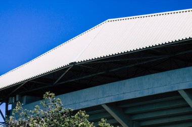 Limasol Kıbrıs Rum Kesimi 11 Haziran 2020 'de Kıbrıs Rum Kesimi' nin Limasol kentindeki futbol stadyumunun dış görüntüsü