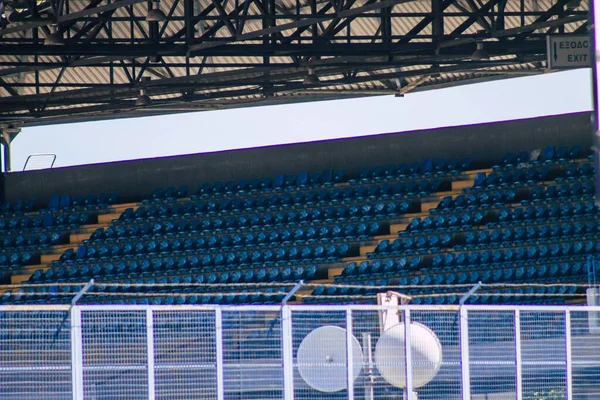 Limassol Ciprus Június 2020 Kilátás Külső Labdarúgó Stadion Város Limassol — Stock Fotó