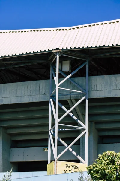 Limassol Cyprus Juni 2020 Zicht Buitenkant Van Het Voetbalstadion Stad — Stockfoto