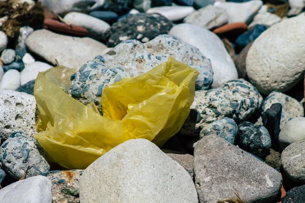 Limassol Kypr Června 2020 Detailní Záběr Různé Znečištění Kovových Plastových — Stock fotografie