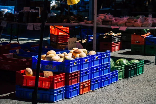 Limassol Cipru Iunie 2020 Vedere Diferitelor Legume Vândute Piața Limassol — Fotografie, imagine de stoc