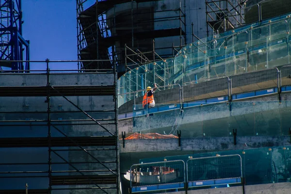 Limassol Kypr Červen 2020 Pohled Novou Budovu Výstavbě Nachází Pobřežní — Stock fotografie