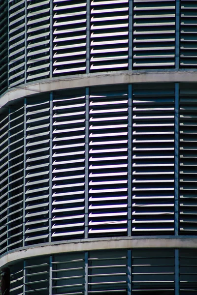 Vista Fachada Edifício Moderno Localizado Avenida Costeira Coração Cidade Limassol — Fotografia de Stock