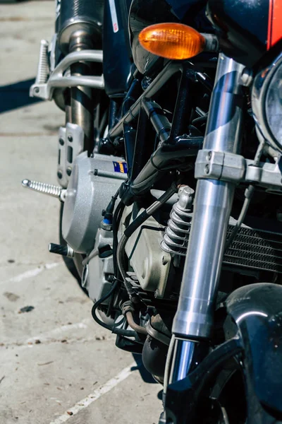 Limassol Cyprus June 2020 Closeup Ducati Motorcycle Parked Streets Limassol — Stock Photo, Image