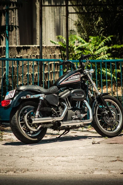 Λεμεσός Κύπρος Ιουνίου 2020 Closeup Sportster 883R Harley Davidson Motorcycle — Φωτογραφία Αρχείου