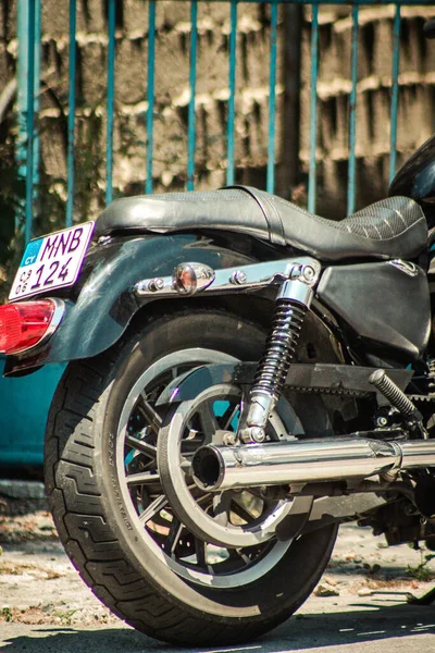 Limassol Chypre Juin 2020 Gros Plan Une Moto Sportster 883R — Photo