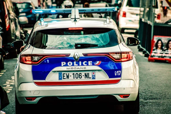 Paris Frankrike Maj 2019 Utsikt Över Polisbil Gatorna Paris — Stockfoto