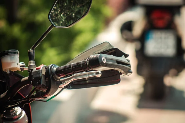 Limassol Cyprus June 2020 View Motorcycle Parked Streets Limassol Cyprus — Stock Photo, Image