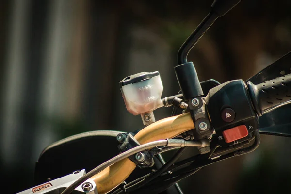 Limassol Cyprus June 2020 View Motorcycle Parked Streets Limassol Cyprus — Stock Photo, Image