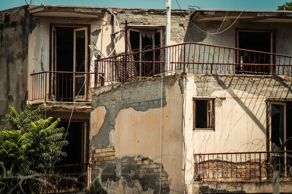 Nicosia Cyprus Juli 2020 Zicht Grieks Turkse Bufferzone Gecontroleerd Door — Stockfoto