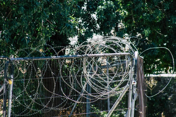 Nicosia Cyprus Juli 2020 Zicht Grieks Turkse Bufferzone Gecontroleerd Door — Stockfoto