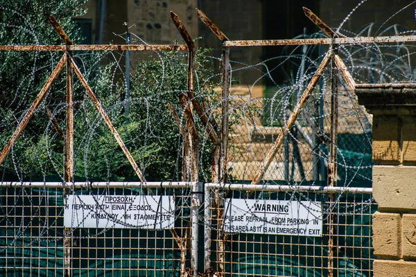 Nicosia Cyprus July 2020 View Greek Turkish Buffer Zone Controlled — Stock Photo, Image