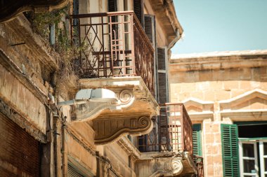 Lefkoşe Kıbrıs 04 Temmuz 2020 Kıbrıs Rum Kesimi 'nin başkenti Lefkoşe' de bulunan bir evin cephesine bakınız