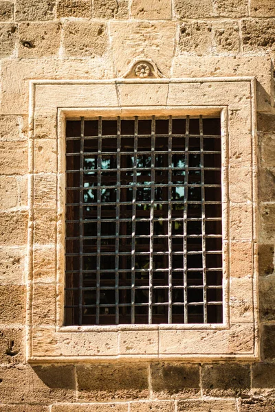 Nikósie Kypr Červenec 2020 Pohled Dřevěné Okno Domu Nachází Starém — Stock fotografie