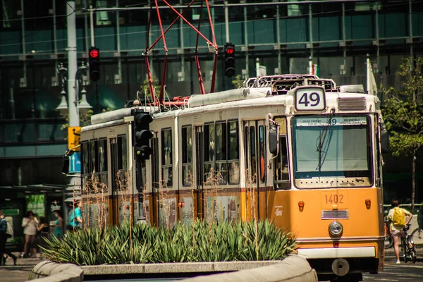 Budapest Ungarn Juli 2020 Blick Auf Eine Traditionelle Ungarische Elektrische — Stockfoto